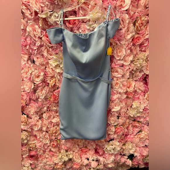 Tiffany Designs Homecoming 27254 Size 8 Sky Short dress - Picture 3 of 6